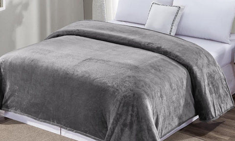 Luxury Home Oversized Micro Plush Solid Blanket