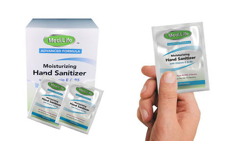 Alcohol Based Anti Bacterial Hand Cleaner And Sanitizer Sachet (12-Pack)