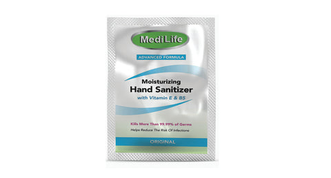 Alcohol Based Anti Bacterial Hand Cleaner And Sanitizer Sachet (12-Pack)