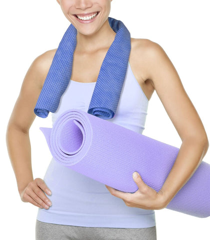 Cooling Super Absorbent Towel for Sports, Workout, Fitness, Gym, Yoga, Pilates, Travel, Camping
