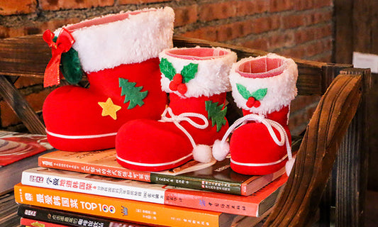 3-Piece Set: Santa's Boot Gift Boxes