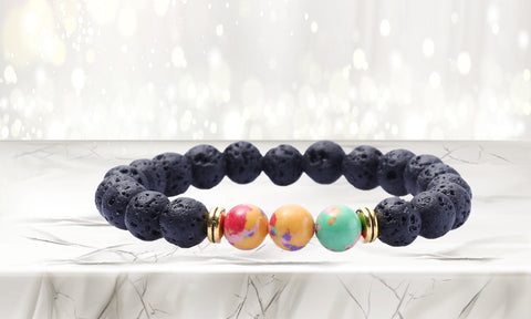 High Energy Lava Stone Diffuser Bracelet with  Optional Essential Oils