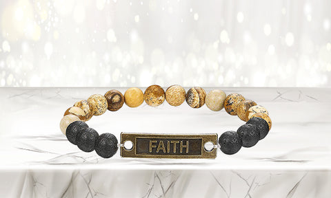Mixed Lava Stone Chakra Diffuser Bracelet with Two Optional Essential Oils