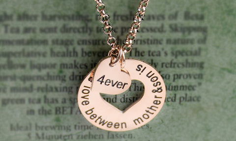 NECKLACE "The Love Between Mother and Son is Forever"