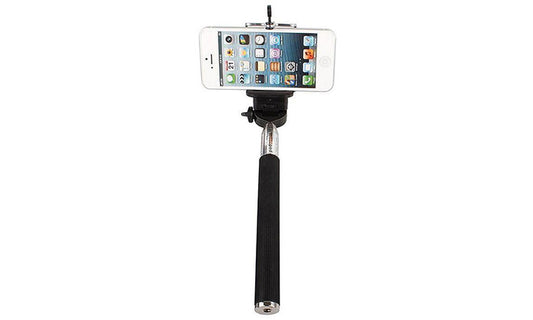 2-Piece Set Extendable Selfie Stick with Bluetooth Shutter