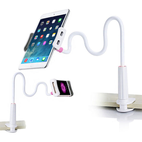 Adjustable Rotatable Tablet Holder Stand 360 Degree Swivel Angle Rotation Up To 10" Tab Phone iPad Perfect for POS Kitchen Bedside Office Table Reception
