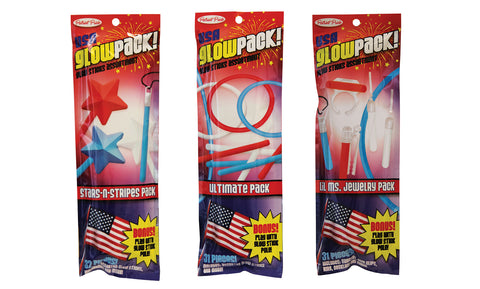 Patriot Pride USA Ultimate Glow Sticks Pack (94-Piece)