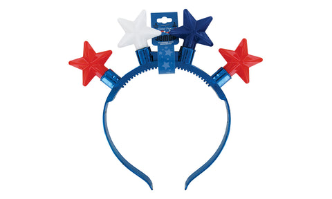 Patriot Pride USA Jumbo Flashing Star Headband (3-Pack)