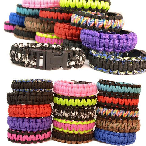 Paracord Survival Bracelet - Assorted