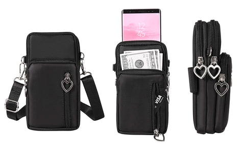 Mini Cross-Body Women's Shoulder Strap Cell Phone Wallet Pouch Bag Purse