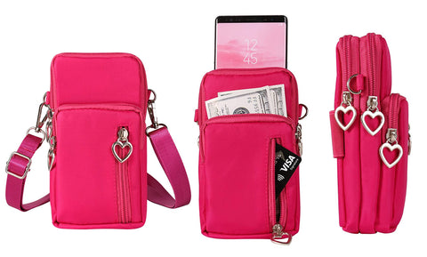 Mini Cross-Body Women's Shoulder Strap Cell Phone Wallet Pouch Bag Purse