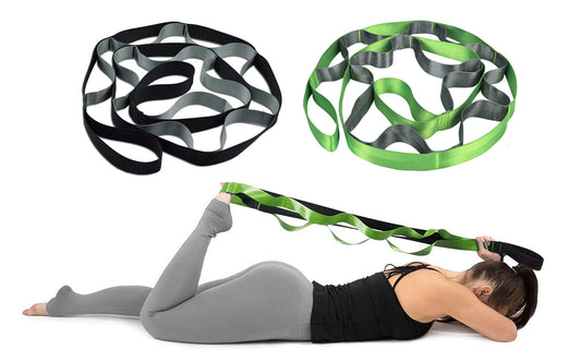 Multi-Loop Non-Elastic Stretch bands for Exercise, Physical Therapy,Yoga, Gymnastics, Dance.