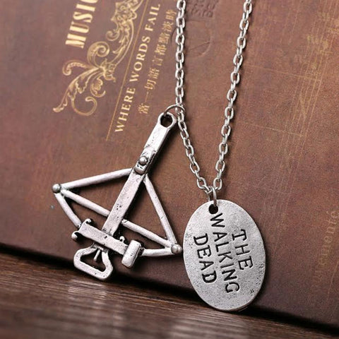 Daryl Dixon Crossbow The Walking Dead Inspired Necklace