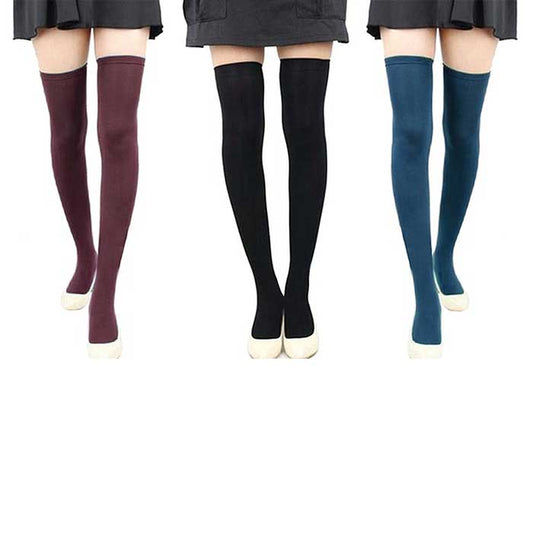 1- or 6-Pair : Women's Over-the-Knee Compression Stockings