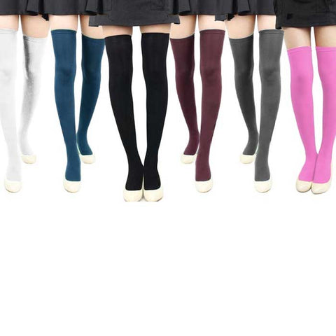 1- or 6-Pair : Women's Over-the-Knee Compression Stockings