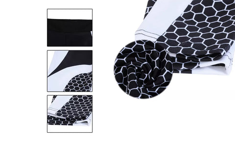 High-waisted Honeycomb Design Ruched workouts Fitness Yoga Gym Leggings Pants