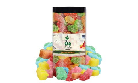 CBD Infused Fruit Flavored Gummies from myCBD (3000MG)
