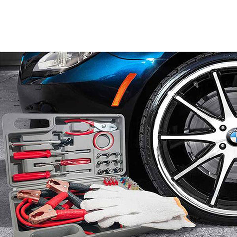 35-Piece : Roadside Emergency Kit with Jumper Cables