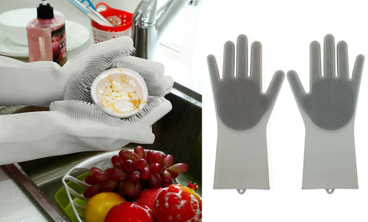 Magic Reusable Cleaning Scrubber Gloves