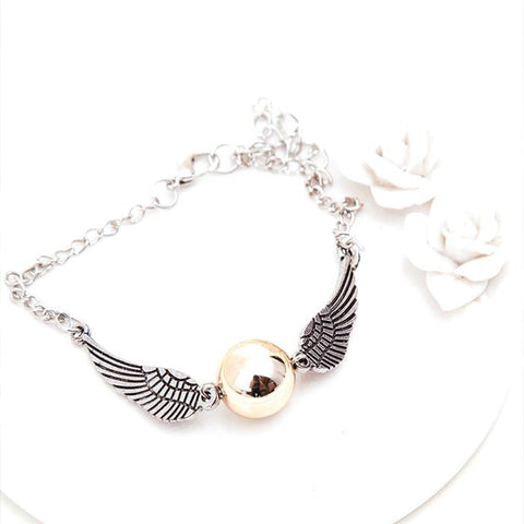 Harry Potter Two Tone Golden Snitch Charm Bracelet
