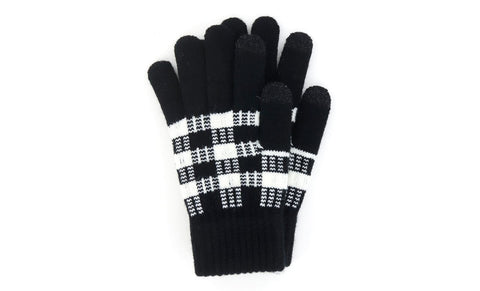Buffalo Plaid Texting Gloves