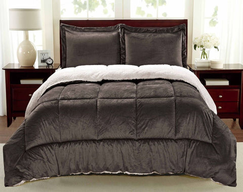 Micromink and Sherpa Comforter Set (2- or 3-Piece)